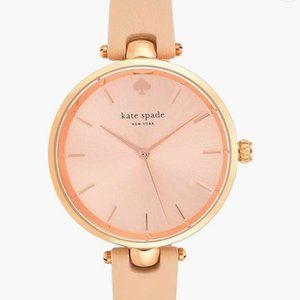 NWT Kate Spade NY Women's Holland Quartz Stainless Steel Leather Band Watch